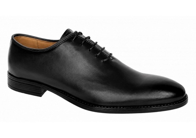 Pantofi barbati eleganti din piele naturala de culoare neagra - GKR200N